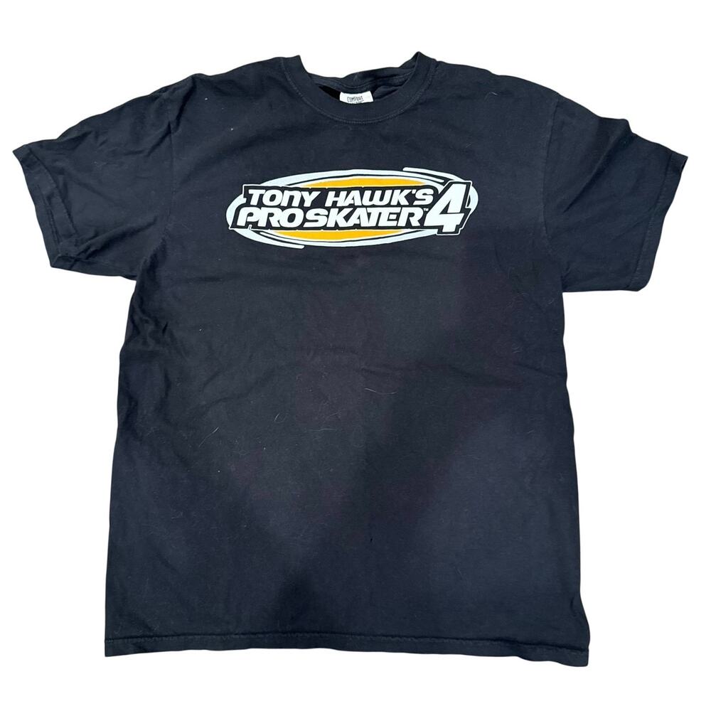 Tony Hawk’s Pro Skater 4 Double Sided T Shirt Large Comfort Colors Skateboarding